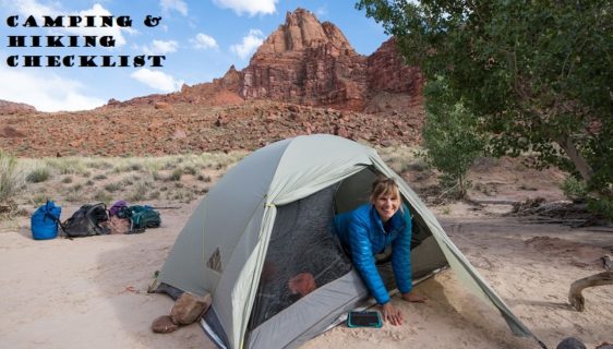Camping and hiking checklist