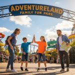 Family enjoying a stress-free day at an adventure park
