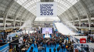 London Snow Show 2026 exhibition hall at Olympia London