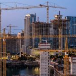 Austin Texas skyline with expanding residential neighborhoods