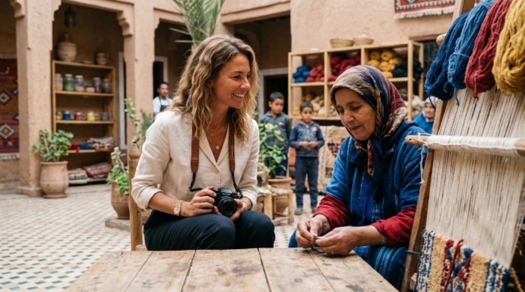 Luxury travel experience with authentic local cultural immersion